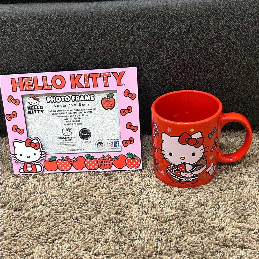 Hello Kitty Red and Pink Mug with Photo Frame